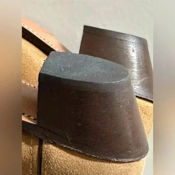 Vintage Texas Boot Co. Suede Cowboy Embroidered Boots – Style 4906 Tan Women’s 7 - Picture 9 of 10